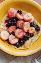 Sweet Berry and Banana Omelette