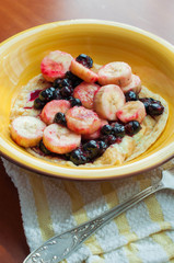 Sweet Berry and Banana Omelette
