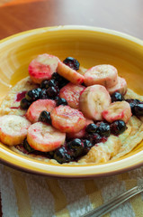 Sweet Berry and Banana Omelette