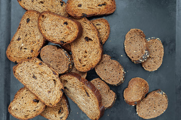Rye Toasting Bread with raisins