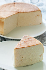 Creamy vanilla fluffy casserole cheese