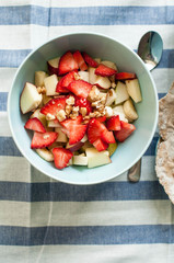 Fruit salad with nuts