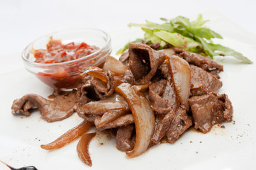 meat with vegetables