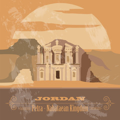 Jordan. Retro styled image
