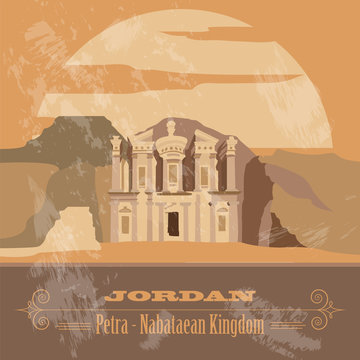 Jordan. Retro styled image