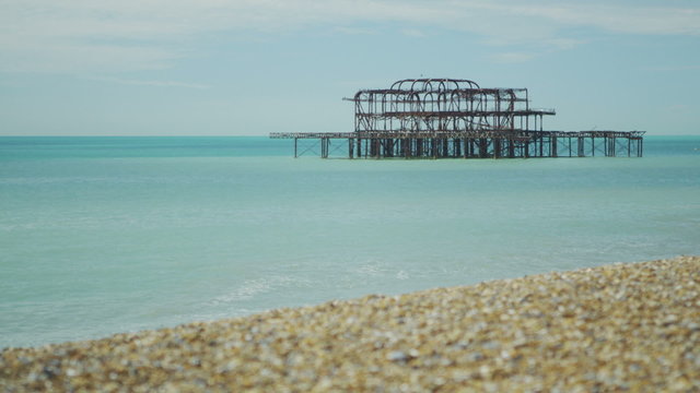 West Pier ruins at Brighton Beach