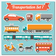 Set of all types of transport icon  for creating your own infogr