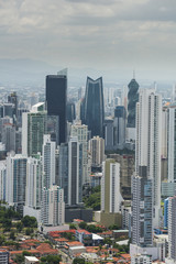 Aerial shot of Panama city skyline,Panama, Central America