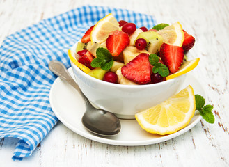 Salad with fresh fruits
