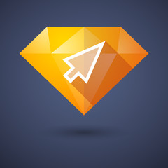 Diamond icon with a cursor