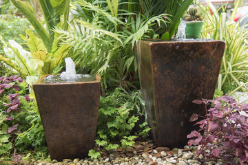 fountain from pot