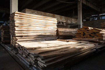 wood storage, wood factory