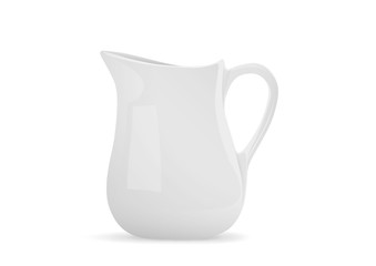 white shiny realistic jug