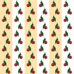 Seamless texture of cherries