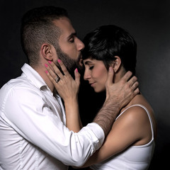 Loving couple portrait