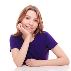 Fototapeta premium Young girl smiling