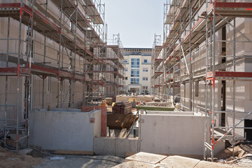 New houses under construction