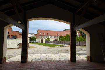 Fototapeta premium Schloß und Schloßgarten Moritzburg Zeitz, Sachsen-Anhalt