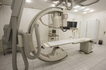 Scanner machine in a hospital