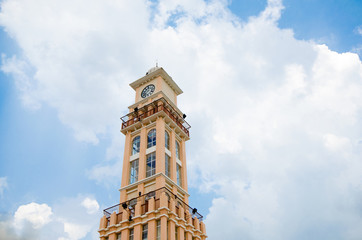 Fototapeta na wymiar Clock tower in Kelantan, Malaysia