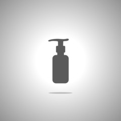 gel foam or liquid pump plastic bottle