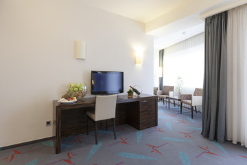 Interior of a hotel room