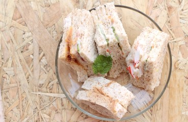 Club sandwich was the delicious