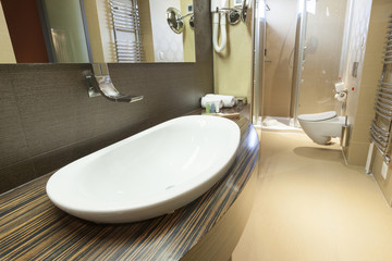 Interior of a modern bathroom