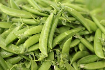 Snow peas at the market