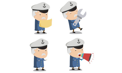 Captain Ship Mascot 3