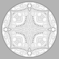 coloring book page for adults - zendala, joy to older children a