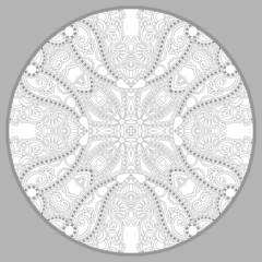 coloring book page for adults - zendala, joy to older children a