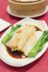 Cantonese-style rice rolls