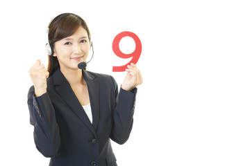 笑顔のオペレーター