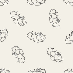 people talk doodle seamless pattern background