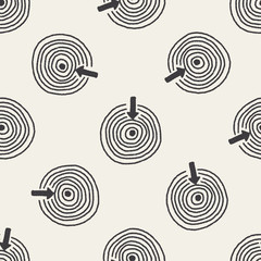 target doodle seamless pattern background