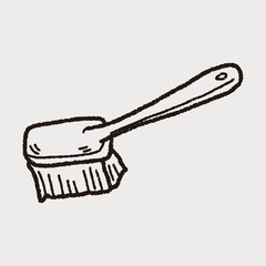 clean brush doodle