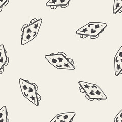 ice box doodle seamless pattern background