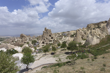 Fototapeta na wymiar Goreme open air musuem in Cappadocia, Turkey