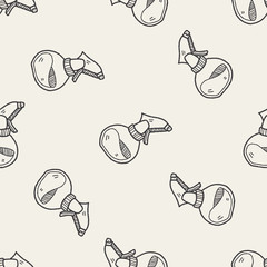 cleaner bottle doodle seamless pattern background