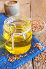 Flax oil and seeds