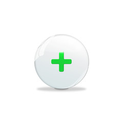 Obraz premium Kugel Glänzend - Kreuz