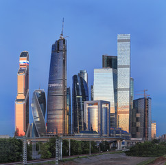 Moscow City. Evening