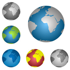 globe icons