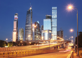 Moscow City. Night