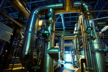 Industrial zone, Steel pipelines and valves