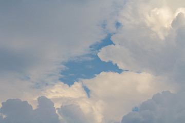 Clouds on blue sky background