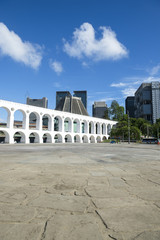 White Arches at Arcos da Lapa Centro Rio de Janeiro Brazil