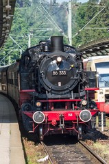 Sonderzug mit Dampflock BR 86