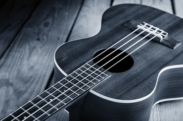 Fototapeta na wymiar ukulele blue song